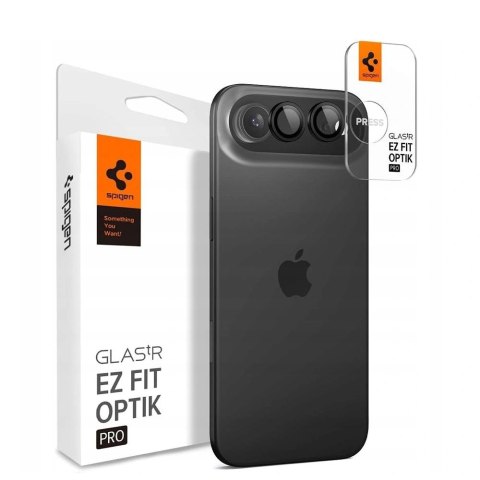 Osłona aparatu Spigen Optik Pro Glas.tR "EZ FIT" 2-pack na iphone Air - czarna