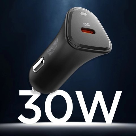 Ładowarka samochodowa Spigen Essential EV301 30 W - czarna