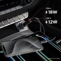 Ładowarka samochodowa Spigen Essential EV302 30 W 2-porty USB-A - czarna