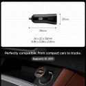 Ładowarka samochodowa Spigen Essential EV302 30 W 2-porty USB-A - czarna