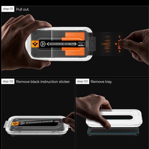 Szkło hartowane Spigen Glas.tR "EZ Fit Pro" 2-pack na Samsung Galaxy S25 FE