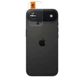 Szkło na obiektyw Spigen Optik Pro L-Series 2-pack na iPhone Air - czarno-czerwone