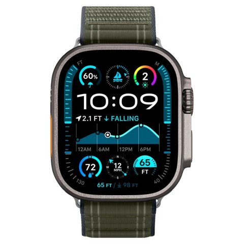 Pasek Spigen WBF0 na Apple Watch 44 / 45 / 46 / 49 mm - zielony