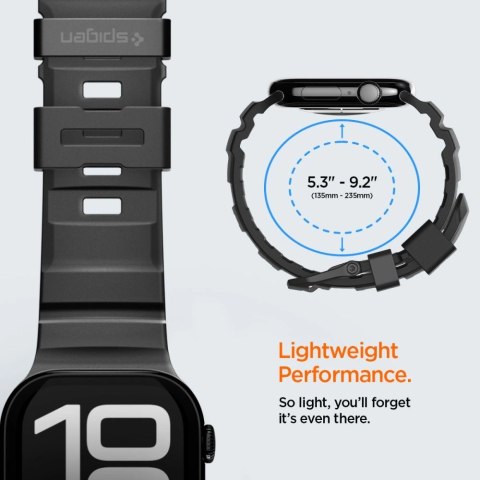 Pasek Spigen WBS2 na Apple Watch 44 / 45 / 46 / 49 mm - czarny