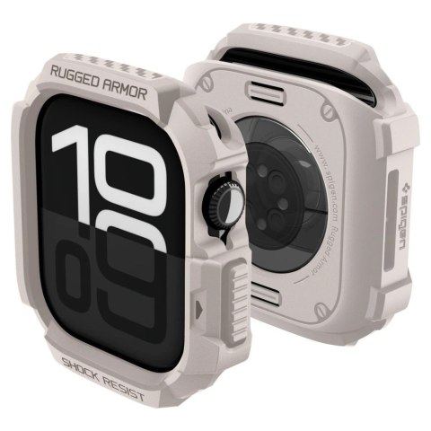 Etui Spigen Rugged Armor na Apple Watch 42 mm - beżowe