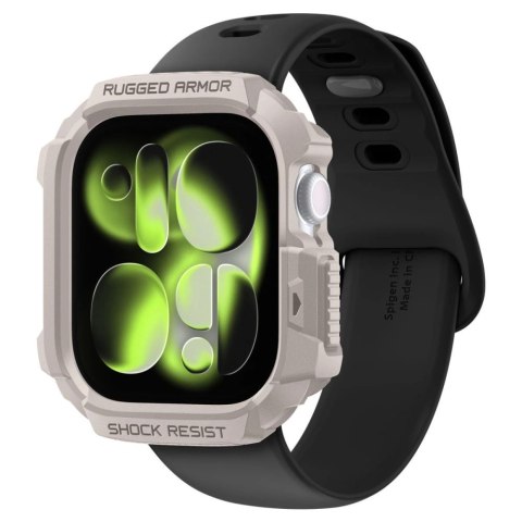 Etui Spigen Rugged Armor na Apple Watch 42 mm - beżowe