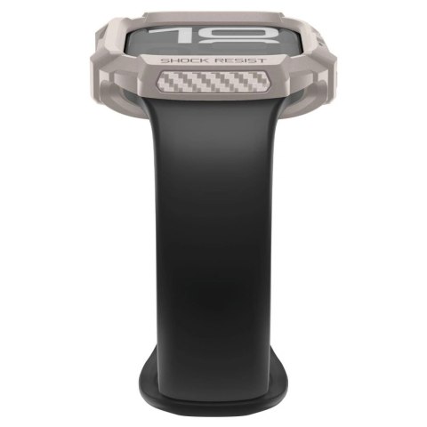 Etui Spigen Rugged Armor na Apple Watch 42 mm - beżowe