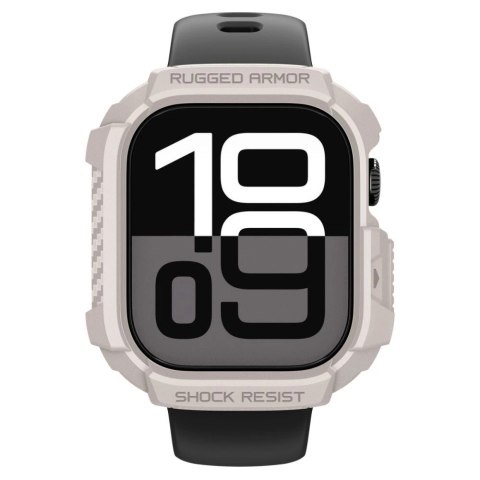 Etui Spigen Rugged Armor na Apple Watch 42 mm - beżowe