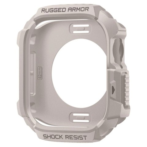 Etui Spigen Rugged Armor na Apple Watch 42 mm - beżowe
