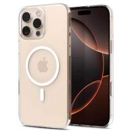 Etui Spigen Thin Fit MagSafe na iPhone 16 Pro Max - przezroczysto-białe