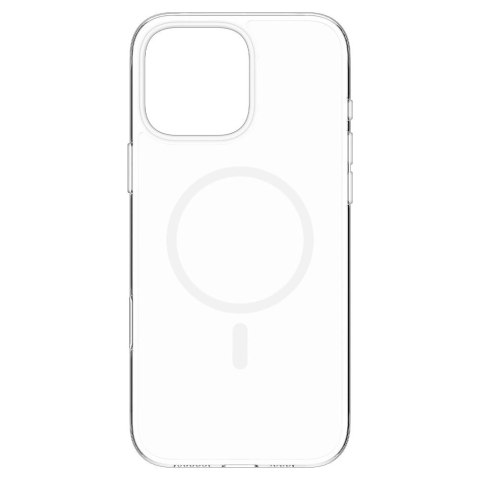 Etui Spigen Thin Fit MagSafe na iPhone 16 Pro Max - przezroczysto-białe