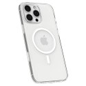 Etui Spigen Thin Fit MagSafe na iPhone 16 Pro Max - przezroczysto-białe
