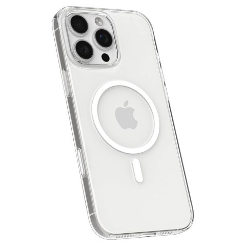 Etui Spigen Thin Fit MagSafe na iPhone 16 Pro Max - przezroczysto-białe