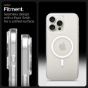 Etui Spigen Thin Fit MagSafe na iPhone 16 Pro Max - przezroczysto-białe