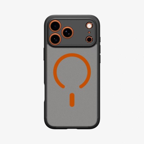 Etui Spigen Ultra Hybrid MagSafe na iPhone 17 Pro Max - czarno-pomarańczowy