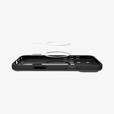 Etui Spigen Ultra Hybrid MagSafe na iPhone 17 Pro Max - czarno-pomarańczowy