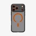 Etui Spigen Ultra Hybrid MagSafe na iPhone 17 Pro - czarno-pomarańczowy