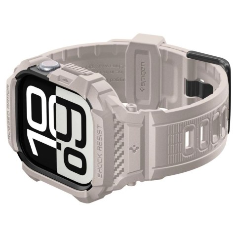 Pasek Spigen Rugged Armor Pro na Apple Watch 42 mm - beżowy