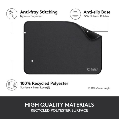 Podkładka Tech-Protect A100 35 x 25 cm pod myszkę - czarna