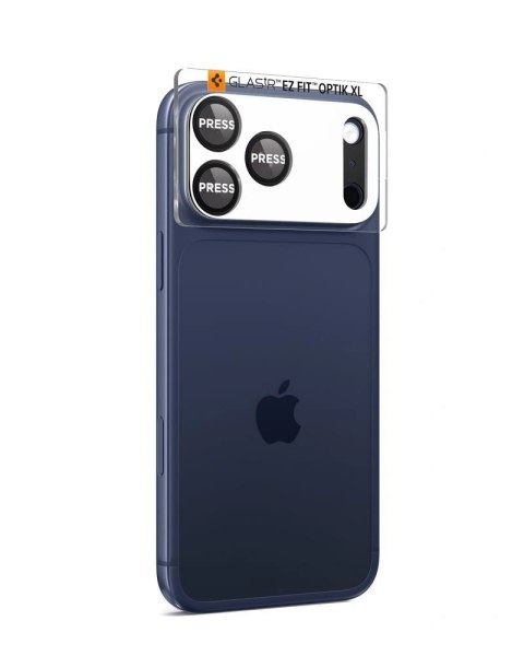 Szkło na obiektyw Spigen Optik Pro XL na iPhone 17 Pro Max - czarne