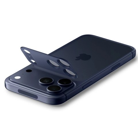 Szkło na obiektyw Spigen Optik Pro XL na iPhone 17 Pro Max - granatowe