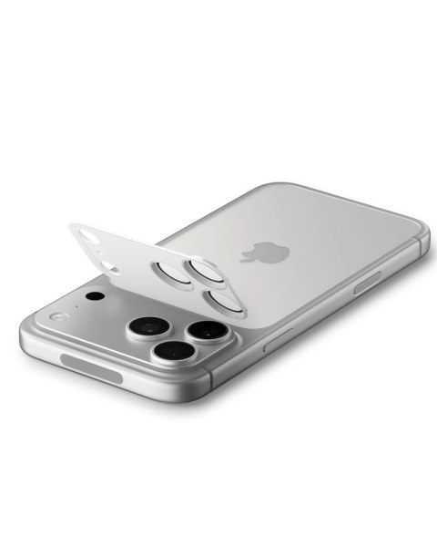 Szkło na obiektyw Spigen Optik Pro XL na iPhone 17 Pro Max - srebrne