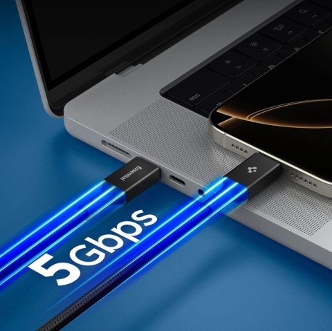 Kabel Spigen EB10010CC 100W 100 cm - czarny