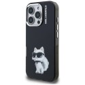 Etui Karl Lagerfeld IML Aquarelle Choupette & Logo na iPhone 16 Pro Max - czarne