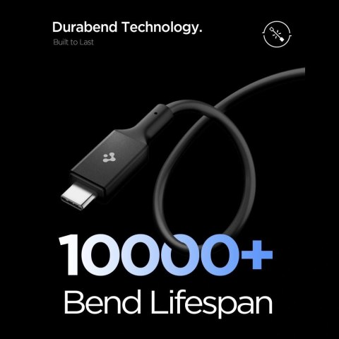 Kabel Spigen Essential EB24012CC USB-C / USB-C 240W 120cm - czarny