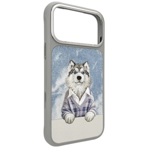 Etui Nimmy Gentle Pets Series Dog MagSafe na iPhone 17 Pro Max - szare