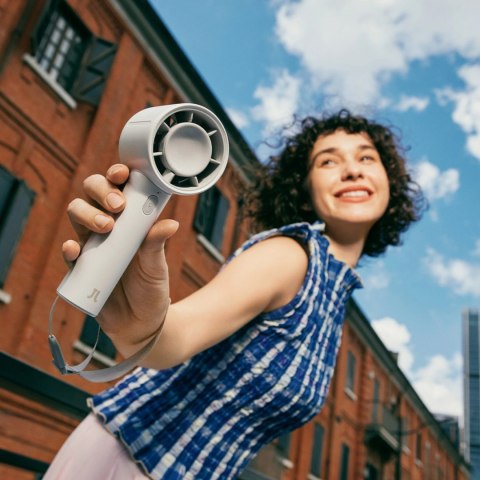 Mini wentylator Jisulife Handheld Fan 10 4000mAh przenośny wiatraczek USB - szary