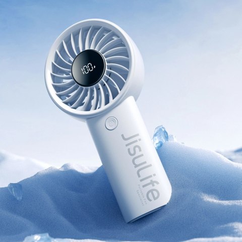 Mini wentylator Jisulife Handheld Fan Life4 3600mAh przenośny wiatraczek USB - szary