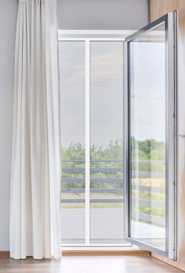 Moskitiera magnetyczna na drzwi - biały 100 x 220 cm