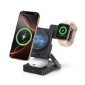 Ładowarka bezprzewodowa Baseus PicoGo AF21 3w1 Qi2.2 35W z zasilaczem EU 45W i kablem USB-C 1m - czarna