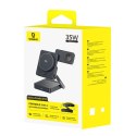 Ładowarka bezprzewodowa Baseus PicoGo AF21 3w1 Qi2.2 35W z zasilaczem EU 45W i kablem USB-C 1m - czarna