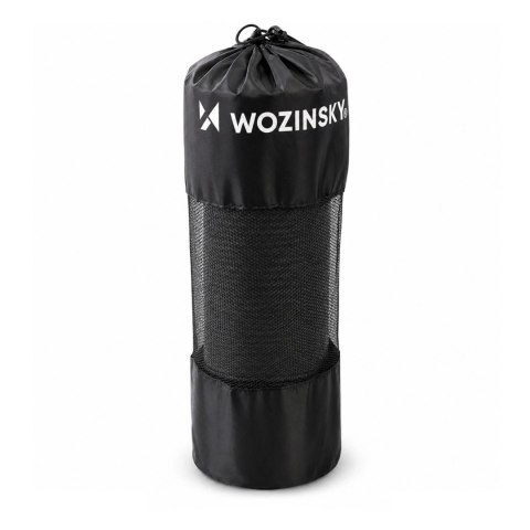 Mata do ćwiczeń Wozinsky WNSP-15C 183 x 61 x 1,5 cm gruba mata gimnastyczna do jogi i fitness - czarna