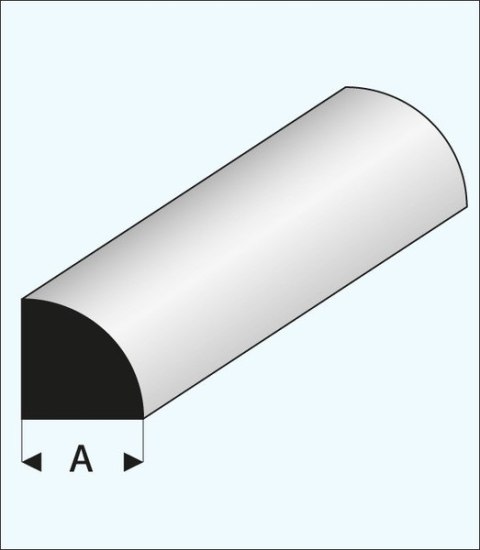 Ćwierćwałek plastikowy 5,0 x 1000 mm - MAQUETT