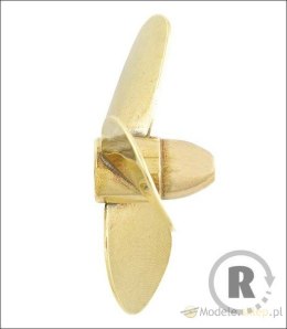 Śruba Mosiężna 3-łopatowa 20mm M2 - prawa (CW) - RABOESCH