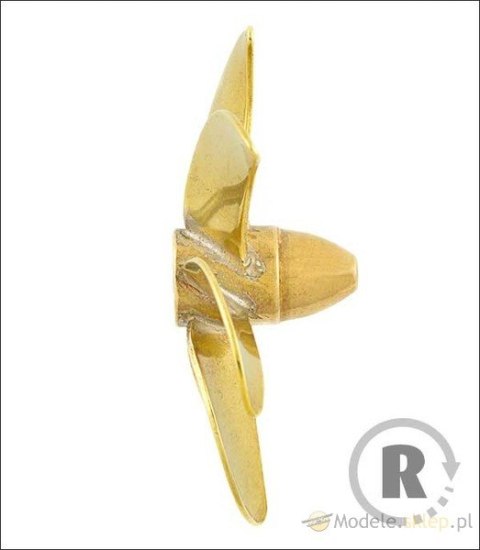 Śruba Mosiężna 6-łopatowa 40mm M4 - prawa (CW) - RABOESCH