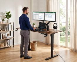 Biurko gamingowe SHADOW GAMER RUSTIC elektryczne 140 cm
