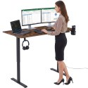 Biurko gamingowe SHADOW GAMER RUSTIC elektryczne 140 cm