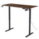 Biurko gamingowe SHADOW GAMER RUSTIC elektryczne 140 cm