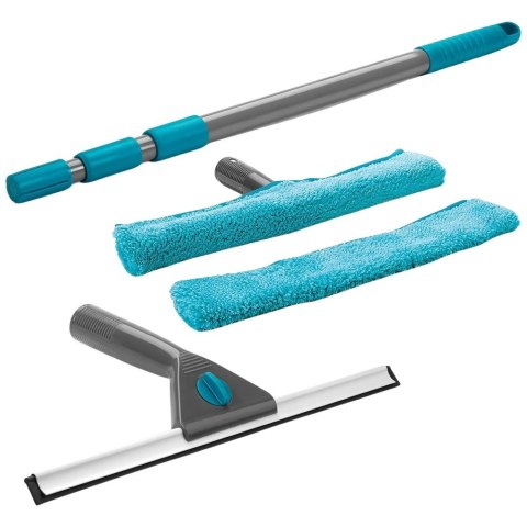 Mop do mycia czyszczenia okien teleskopowy ze ściągaczką 57-128cm 4-ele VILDE 779064