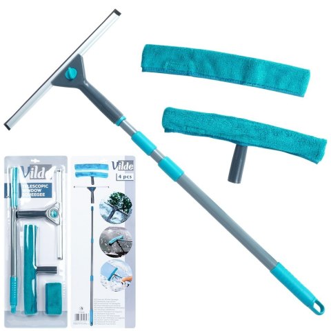 Mop do mycia czyszczenia okien teleskopowy ze ściągaczką 57-128cm 4-ele VILDE 779064