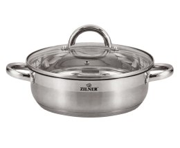 GARNEK STAL.NIERDZ. PŁASKI 2.6L 22CM ZILNER ZL-7402