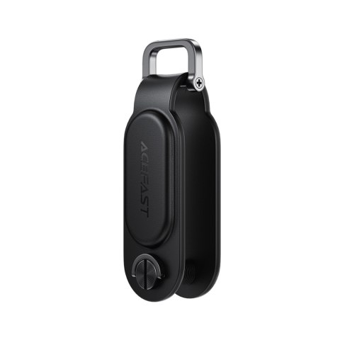 Lokalizator Bluetooth w formie breloka na klucze kompatybilny z Apple Find My - czarny