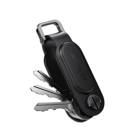 Lokalizator Bluetooth w formie breloka na klucze kompatybilny z Apple Find My - czarny