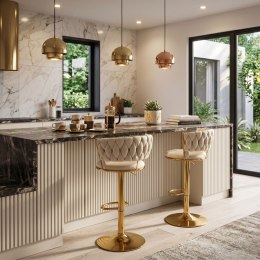 Hoker barowy Tresso Gold beżowy Velvet
