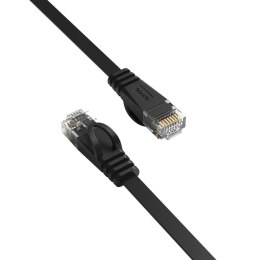Kabel sieciowy Ethernet Orico PUG-C6B CAT6 1000Mbps RJ45 internetowy LAN płaski 20 m - czarny