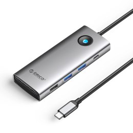 Stacja dokująca USB-C Orico PW11 8w1 2x USB-A 3.0 1x USB-A 2.0 1x USB-C 3.0 1x USB-C PD 100 W 1x HDMI 4K 60Hz 1x VGA 1080P 60Hz 
